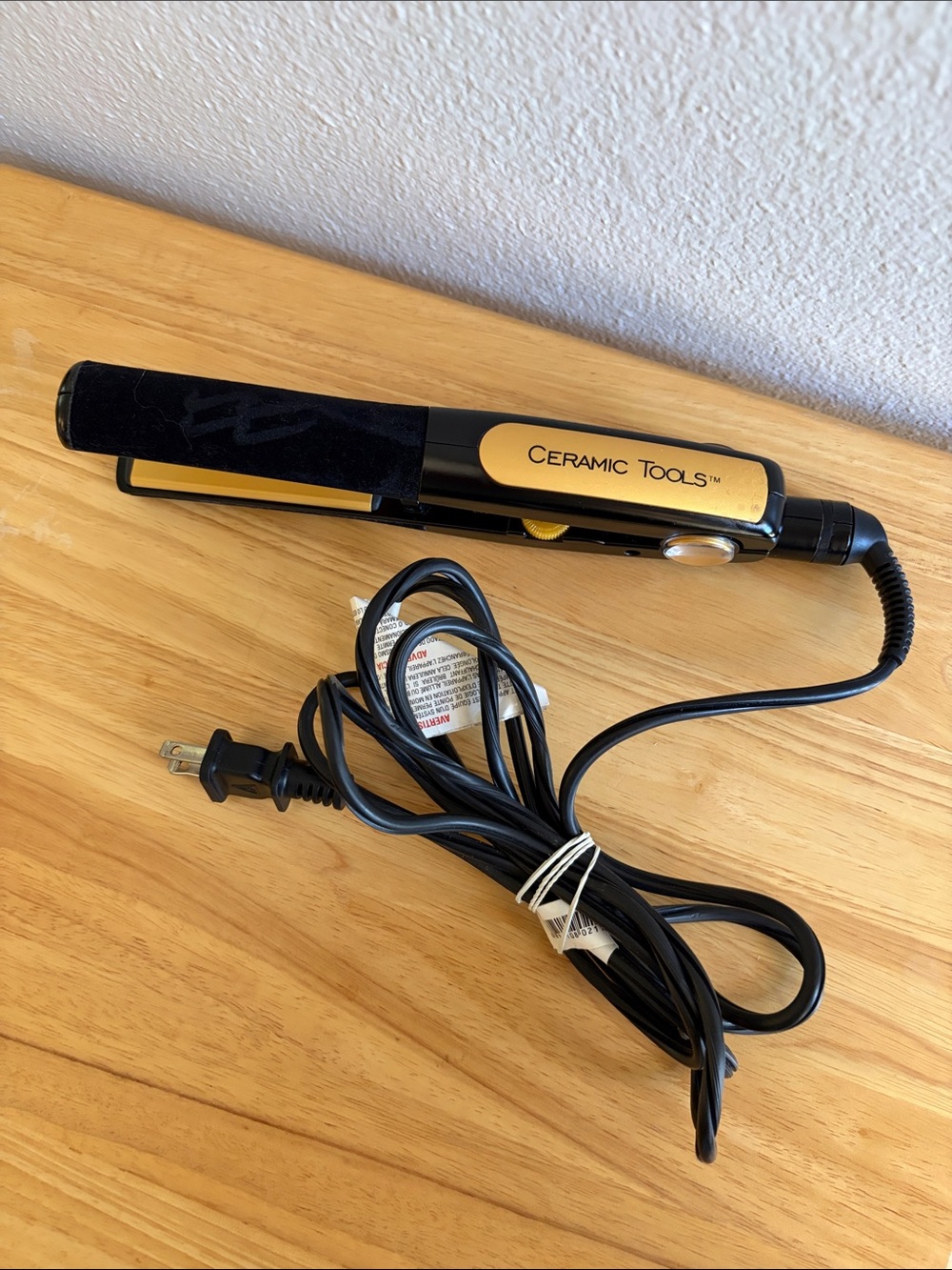 Conair Ceramic Tools Black and Gold Hair Straightener - 1”